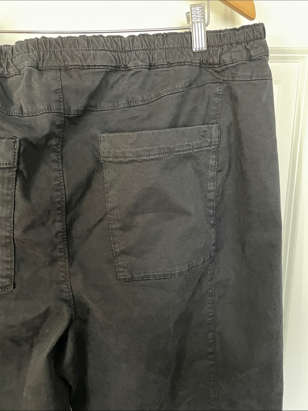 Anthropologie Pilcro Izzie Relaxed Poplin Pull-On Barrel Pants Size 1X Cropped - Picture 5 of 13